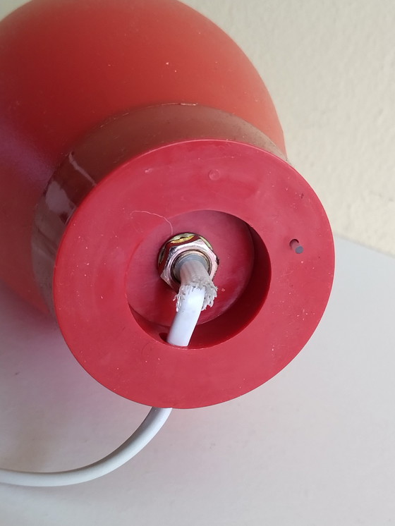 Image 1 of Knock-Off Bowling Pin Lamp – Josh Owen – Bozart – Rood