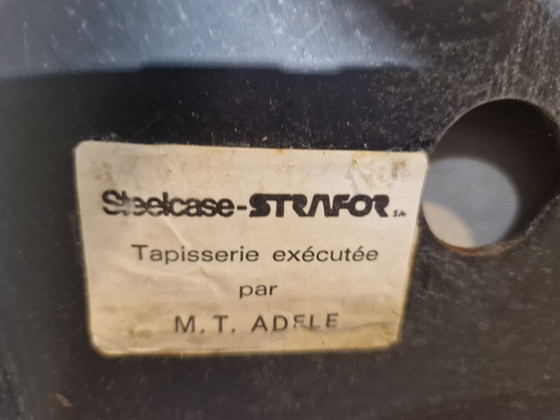 Image 1 of 4X Steelcast Strafor Stoelen - Vintage - Space Age - Design