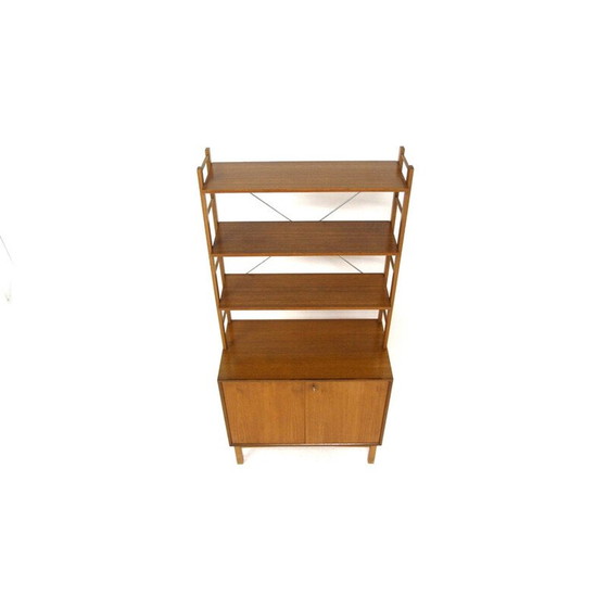 Image 1 of Scandinavische vintage teakhouten boekenkast, Zweden 1960