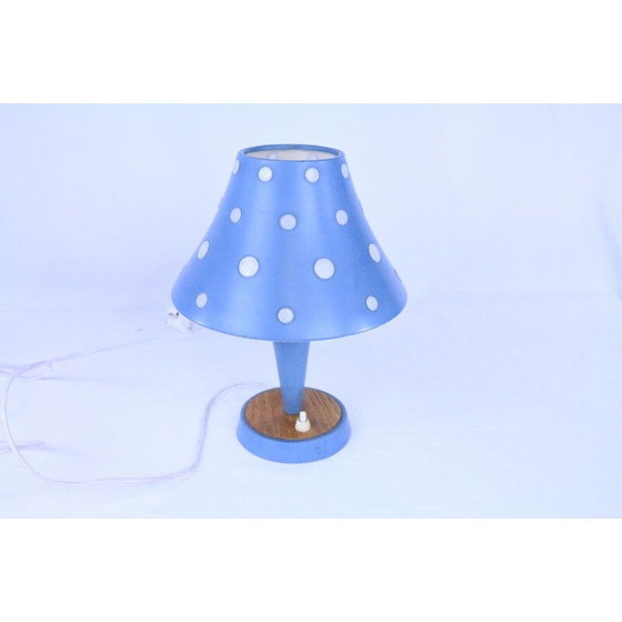 Image 1 of Vintage tafellamp met metalen kap "6217", 1950