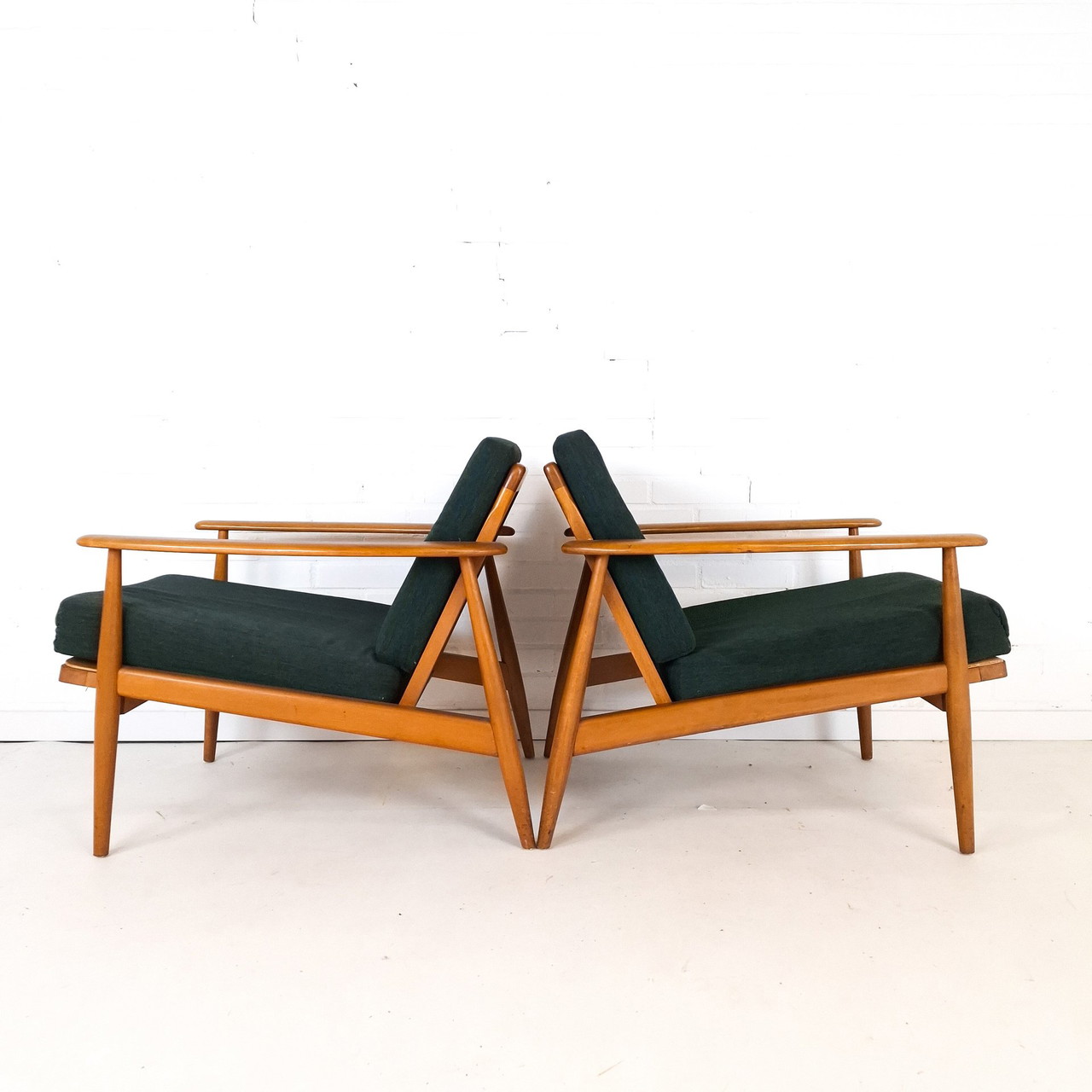 2X Vintage Fauteuil Deens Design
