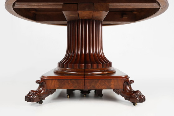 Image 1 of Uitschuifbare antieke Engelse eettafel in Victoriaanse stijl, ca. 1830