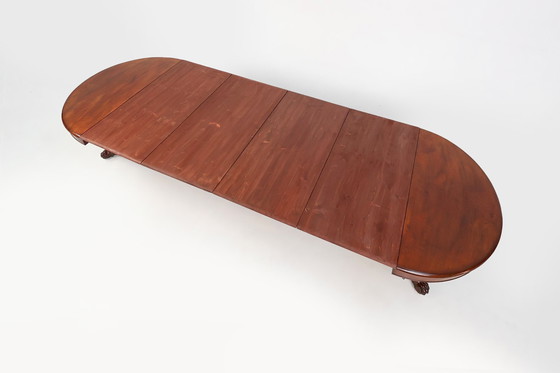 Image 1 of Uitschuifbare antieke Engelse eettafel in Victoriaanse stijl, ca. 1830