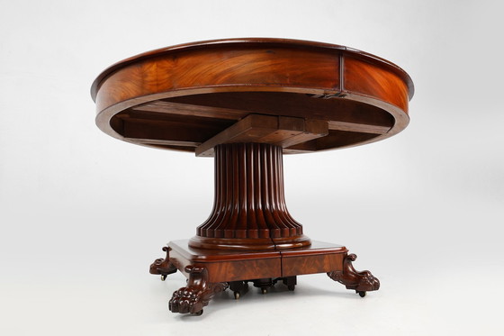 Image 1 of Uitschuifbare antieke Engelse eettafel in Victoriaanse stijl, ca. 1830