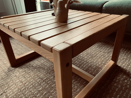 Image 1 of Ikea Karin Mobring 1970 Dennenhouten Salontafel