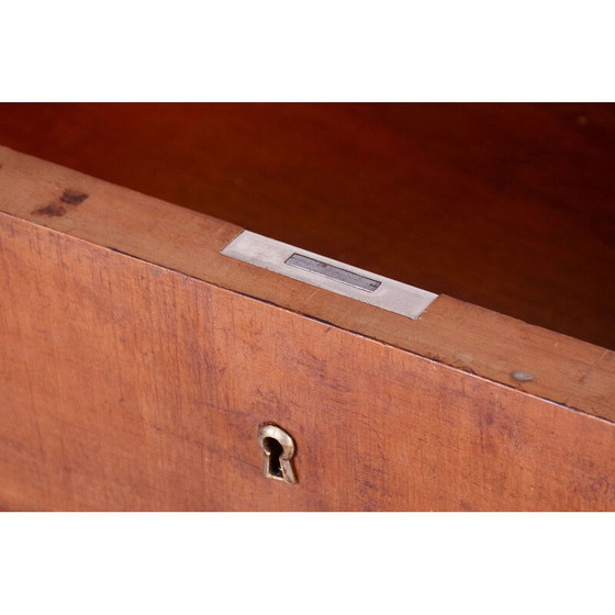 Image 1 of Vintage Art Deco kersenhouten bureau door J. Halabala voor Up Zavody, Tsjecho-Slowakije 1930