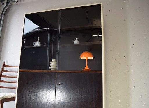 Mid Century vitrine Highboard Vintage vitrinekast