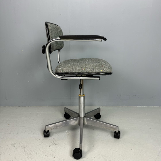 Image 1 of Sixties Bureaustoel Dutch Design - Nieuw Gestoffeerd