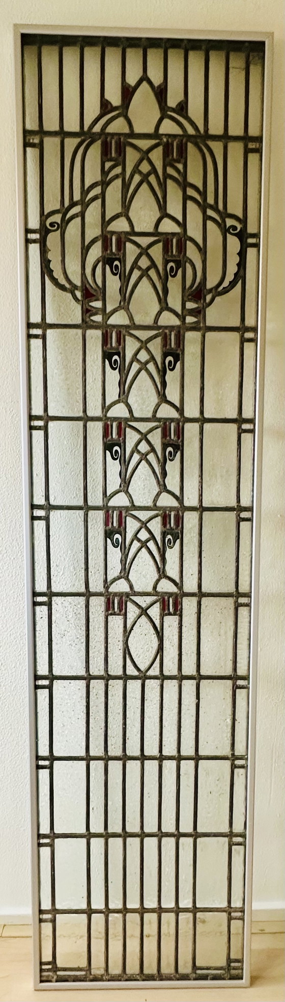 Image 1 of Art Nouveau Glas in Lood raam