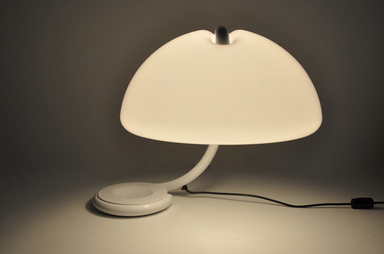 Image 1 of Witte Serpente tafellamp van Elio Martinelli voor Martinelli Luce, 1960