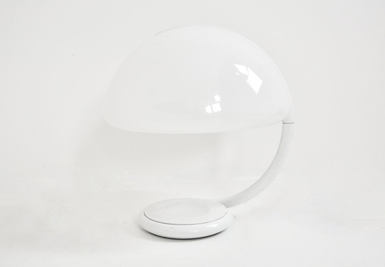 Image 1 of Witte Serpente tafellamp van Elio Martinelli voor Martinelli Luce, 1960