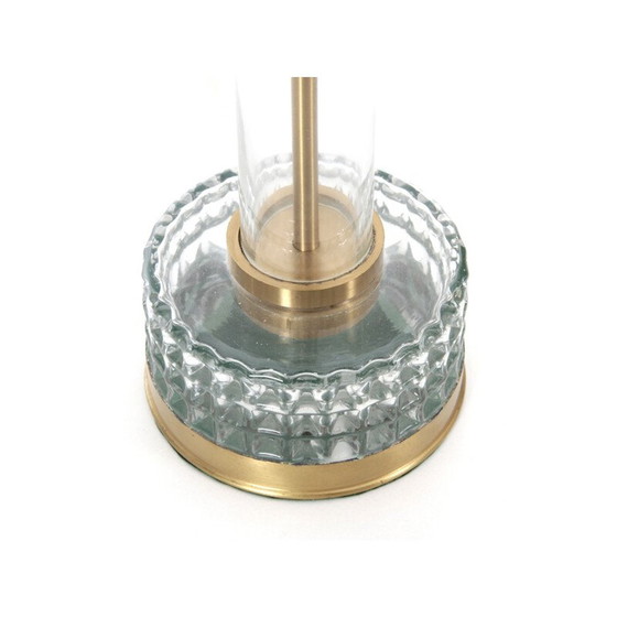 Image 1 of Paar Scandinavische vintage glazen lampen van Nybro Cristal