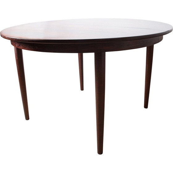 Image 1 of Vintage uitschuifbare eettafel in rozenhout, Denemarken 1960