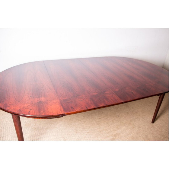 Image 1 of Vintage uitschuifbare eettafel in rozenhout, Denemarken 1960