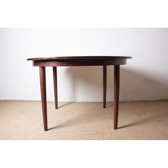Image 1 of Vintage uitschuifbare eettafel in rozenhout, Denemarken 1960