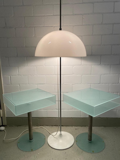 2x Dutch Design Glazen Bijzettafeltje