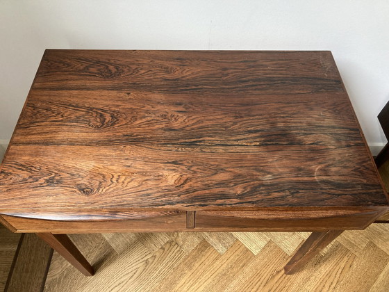 Image 1 of Mid Century Rozenhout Console Tafel