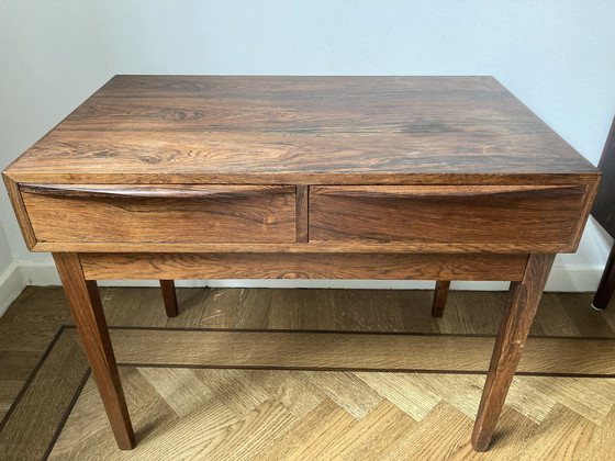 Image 1 of Mid Century Rozenhout Console Tafel