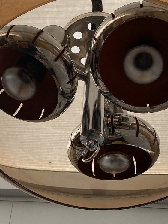 Image 1 of Space Age Smoke Hanglamp. 