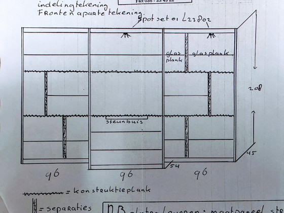 Image 1 of Pastoe L-Serie Maatwerk Wandmeubel