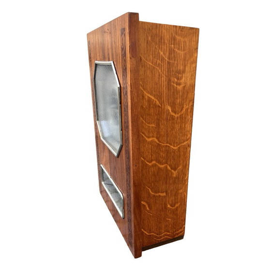 Image 1 of Vintage Jantar wandklok houten romp bekleed met mahonie fineer voor Yantar, USSR 1950