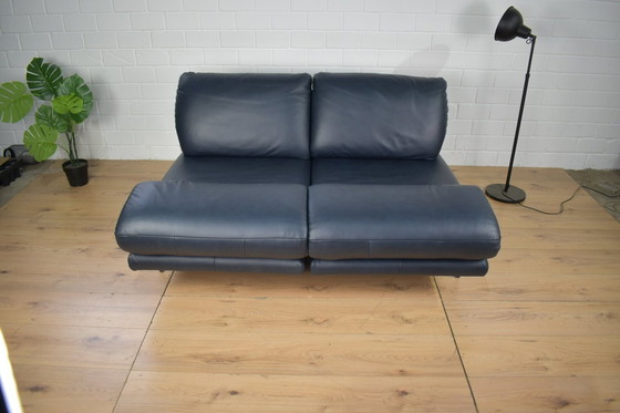 Image 1 of Lederen bank Dieter Knoll tweezits lederen bank Sofa Couch