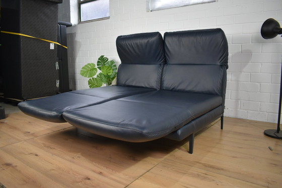Image 1 of Lederen bank Dieter Knoll tweezits lederen bank Sofa Couch