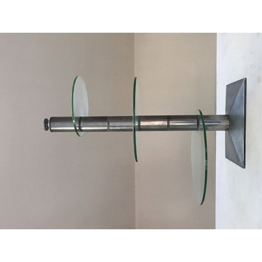 Vintage glazen displayzuil, 1960