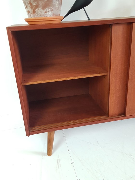 Image 1 of Vintage Deens Midboard Teak Dressoir