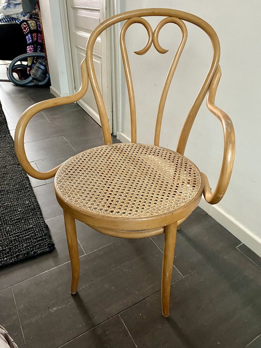 Vintage Habitat Bentwood eetkamerstoelen met armleuningen