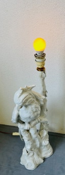 MidCentury keramische Papegaai lamp