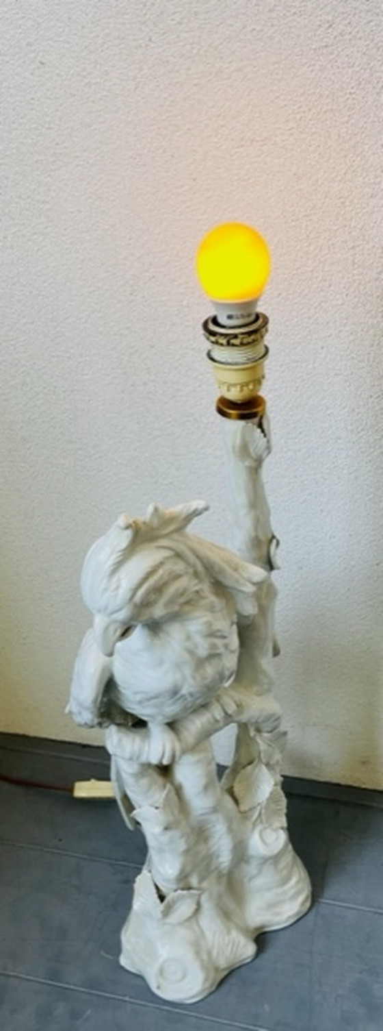 Image 1 of MidCentury keramische Papegaai lamp