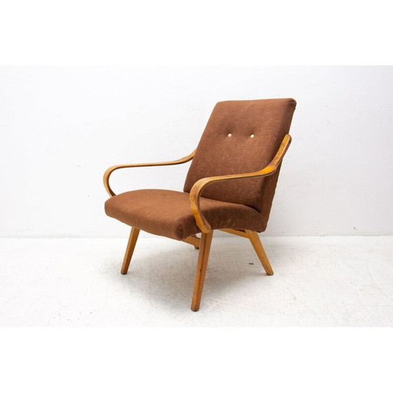 Image 1 of Paar vintage fauteuils van Jaroslav Šmídek voor Jitona, Tsjecho-Slowakije 1960