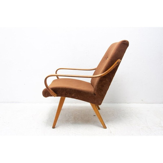 Image 1 of Paar vintage fauteuils van Jaroslav Šmídek voor Jitona, Tsjecho-Slowakije 1960