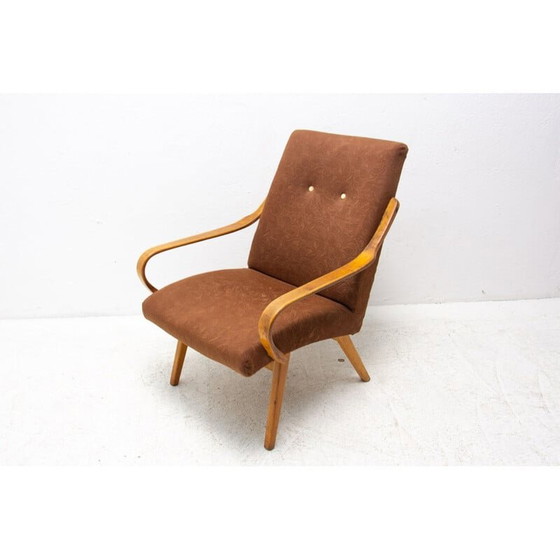 Image 1 of Paar vintage fauteuils van Jaroslav Šmídek voor Jitona, Tsjecho-Slowakije 1960