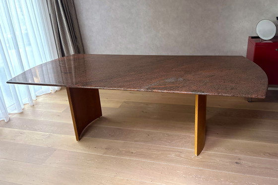 Image 1 of Marmeren tafel, model Menta multicolor rood