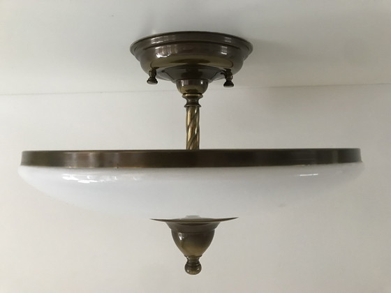 Image 1 of Vintage Frantzen plafondlamp - Plafonnière