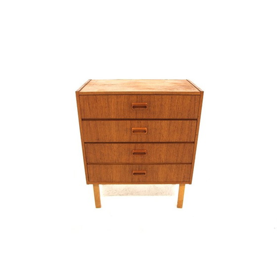 Image 1 of Scandinavische vintage ladenkast van teak en eikenhout, Zweden 1960