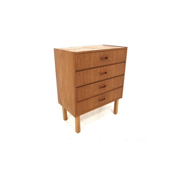 Image 1 of Scandinavische vintage ladenkast van teak en eikenhout, Zweden 1960