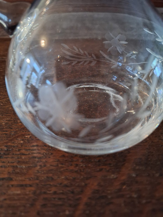 Image 1 of 2X Vintage Glazen Karaffen incl.glas