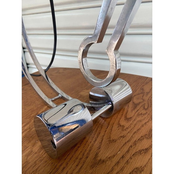 Image 1 of Vintage zwarte schommellamp van Charles Martin, 1970