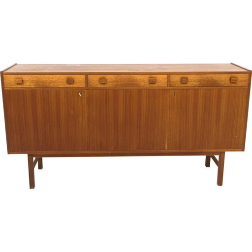 Scandinavisch vintage teak dressoir, Zweden 1960