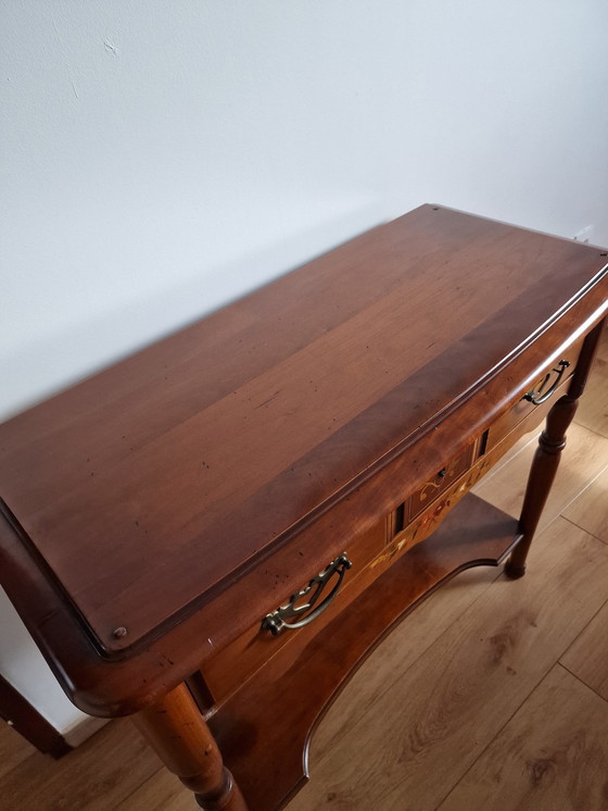 Image 1 of Massief kersenhouten console