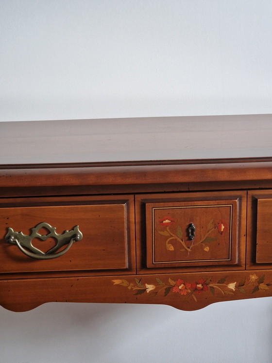 Image 1 of Massief kersenhouten console