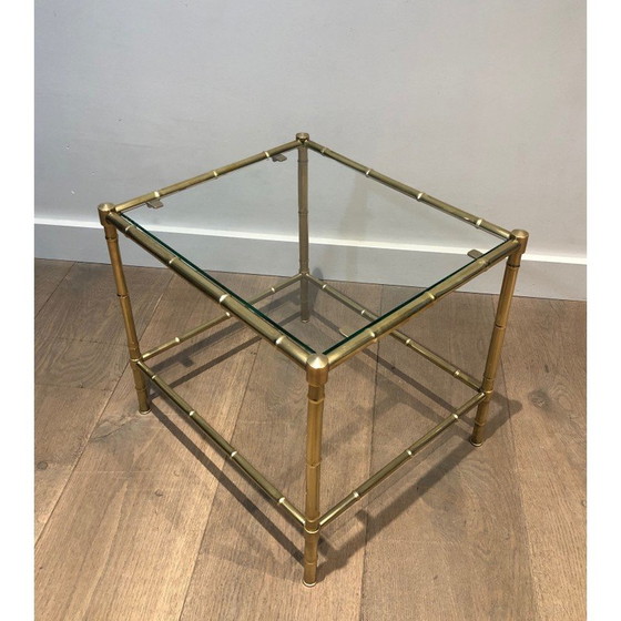 Image 1 of Vintage messing bankuiteinde, 1970