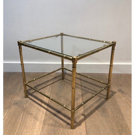 Image 1 of Vintage messing bankuiteinde, 1970