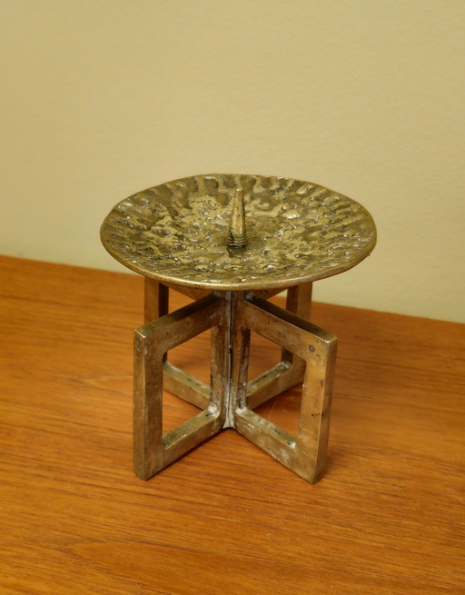 Vintage Messing Brutalist Gallo Kandelaar Kaarsenhouder 
