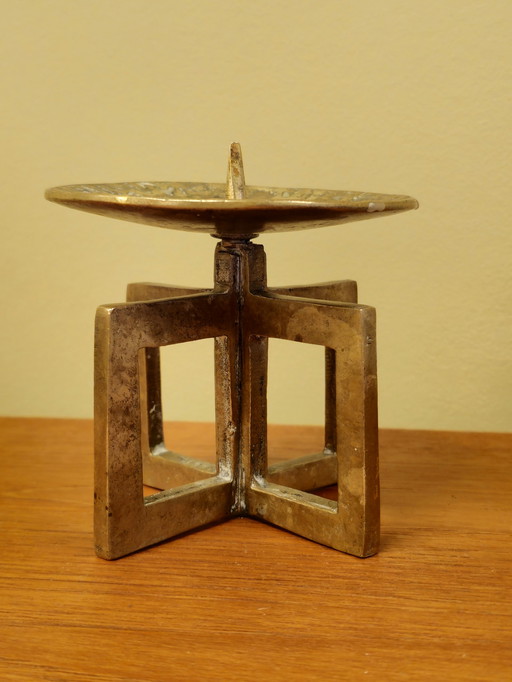 Vintage Messing Brutalist Gallo Kandelaar Kaarsenhouder 