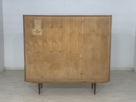 Image 1 of Mid Century highboard dressoir buffetkast halkast vintage