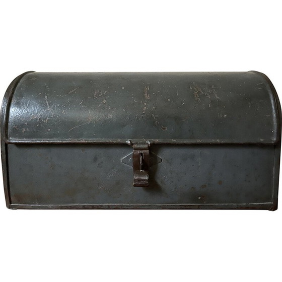 Image 1 of Vintage metalen hutkoffer